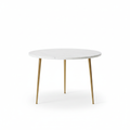 Marble & Brass Round Coffee Table